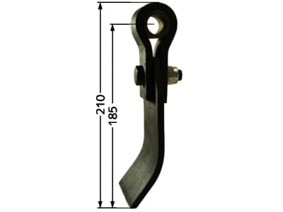 Industriehof® Schlegelmesser 210 x 75 x 7 mm, Bohrung 20 mm, für Agram, Taarup, 63-TAA-00 Industriehof® Schlegelmesser 210 x 75 x 7 mm, Bohrung 20 mm, für Agram, Taarup, 63-TAA-00