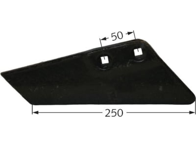 Scharflügel, links/rechts, 250 mm x 9,5 mm, Abstand Bohrungen 50 mm, für Köckerling, Rau, Vogel & Noot Flügelschare