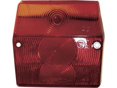 Lichtscheibe für 3-Kammerleuchten, mit Aussparung für Kennzeichenglas Lichtscheibe für 3-Kammerleuchten, mit Aussparung für Kennzeichenglas