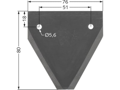 Mörtl Messerklinge Glatt "N336", 80 x 76 x 2 mm, M 002960 für Doppelmesser-Mähbalken Mörtl Mörtl Messerklinge Glatt "N336", 80 x 76 x 2 mm, M 002960 für Doppelmesser-Mähbalken Mörtl