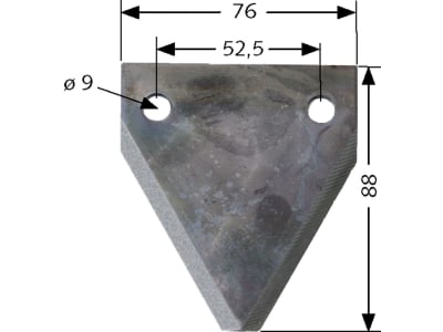 Fräsmesserklinge, 88 x 76 x 3 mm, gerade, für Faresin Fräsmesserklinge, 88 x 76 x 3 mm, gerade, für Faresin