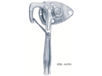 Winkelhebelverschluss Größe 0 links zum Anschrauben mit Federsicherung, verzinkt