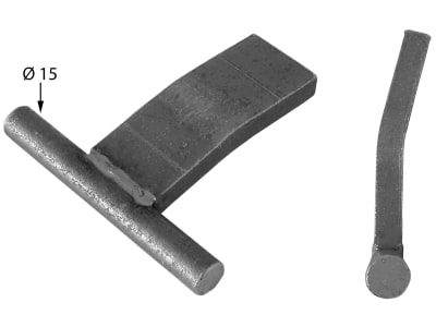 Bordwandscharnier, L x B 110/113 x 40/50 mm, Bohrung 15 mm, für Bordwand mit Zentralverriegelung