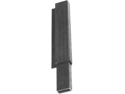 Eckrungen Aufsatz, 80 x 50 x 4 mm, rechts, für Höhe Bordwand 600 mm, für Eckrunge