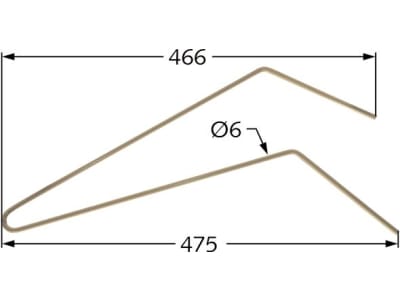 Radrechenzinken 466/475 x 6 mm eng für Niemeyer