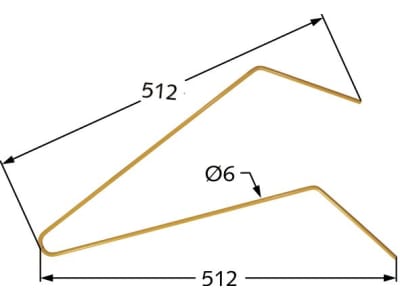 Radrechenzinken 512 x 6 mm weit für Niemeyer