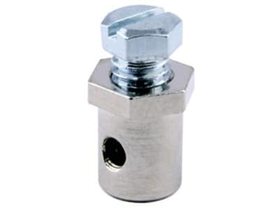 Schraubnippel Ø Kopf 8 mm, Ø Schaft 7 mm, Länge 10 mm, montiert, mit Sechskantschraube M 5 x 7 Schraubnippel Ø Kopf 8 mm, Ø Schaft 7 mm, Länge 10 mm, montiert, mit Sechskantschraube M 5 x 7