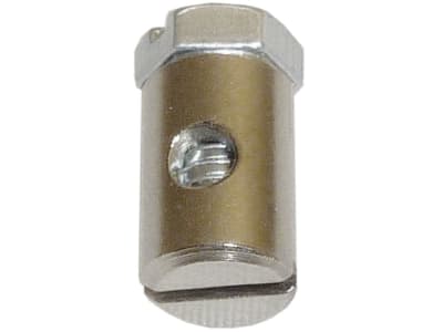 Schraubnippel Ø Schaft 6 mm, Länge 9 mm, montiert, mit Sechskantschraube M 4 x 7 Schraubnippel Ø Schaft 6 mm, Länge 9 mm, montiert, mit Sechskantschraube M 4 x 7