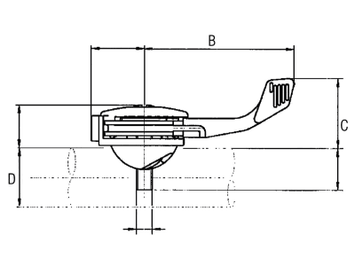Regulierhebel links Magura HA/HB, 158 °, Hub 41 mm, E 32 mm, Übersetzung 1:3,5 Regulierhebel links Magura HA/HB, 158 °, Hub 41 mm, E 32 mm, Übersetzung 1:3,5