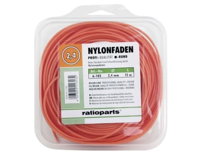 Mähfaden "Copolymer" 1,3 mm/15 m rund, orange, SB-Karte