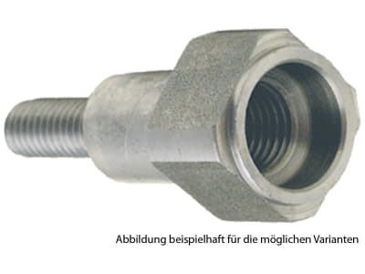 4-Kant-Adapterbolzen, M 10 x 1 IG links ausgedreht, Schlüsselweite 19, für Stihl FS 96 AVE