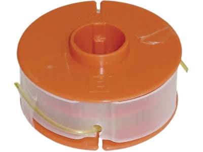 Fadenspule Faden 2 x 4 m/Ø 1,4 mm, für Adlus: Ufomat, 3535 LS, Top Garden 3500, Ikra: RT7007, Profil 450 Fadenspule Faden 2 x 4 m/Ø 1,4 mm, für Adlus: Ufomat, 3535 LS, Top Garden 3500, Ikra: RT7007, Profil 450