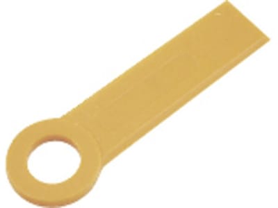 Ersatzmesser 112 mm Bohrung 18,0 mm Kunststoff für Mähkopf mit 3 Messern, 3 St. Ersatzmesser 112 mm Bohrung 18,0 mm Kunststoff für Mähkopf mit 3 Messern, 3 St.