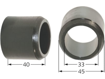 Rau Kunststofflager 33 x 45 x 40 mm, Kunststoff, für Krümlerwalze, RG00008664