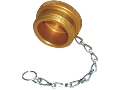 Staubschutz für Loshälfte Rohrleitungskupplung BG 2, M 32 x 3 AG, PVC (Polyvinylchlorid), mit Kette Staubschutz für Loshälfte Rohrleitungskupplung BG 2, M 32 x 3 AG, PVC (Polyvinylchlorid), mit Kette