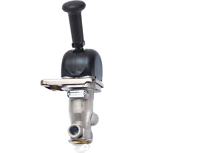 Wabco Handbremsventil, schwarz, Betriebsdruck max. 10 bar, pneumatisch, Raste 73°, mit Faltenbalg, Austauschteil, 961 722 150 7 Wabco Handbremsventil, schwarz, Betriebsdruck max. 10 bar, pneumatisch, Raste 73°, mit Faltenbalg, Austauschteil, 961 722 150 7