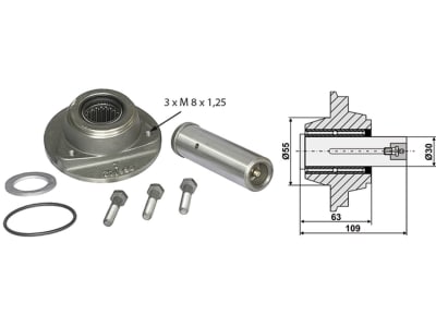 Industriehof® Lagerung Ø Welle 30 mm, LK 80 mm, für Kverneland Sechscheibe, 31-L17A Industriehof® Lagerung Ø Welle 30 mm, LK 80 mm, für Kverneland Sechscheibe, 31-L17A