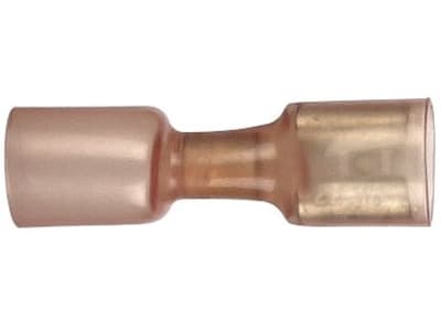 Herth + Buss Flachsteckhülse "Crimpseal II" 6,3 mm, Kabel 0,5 – 1,5 mm², isoliert, rot, mit Schrumpfverbinder, 50 252 622