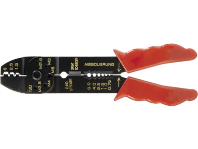 Herth + Buss Crimpzange 1,5 – 6 mm² für unisolierte Kontakte, mit Kabelschneider, 90 942 041 Herth + Buss Crimpzange 1,5 – 6 mm² für unisolierte Kontakte, mit Kabelschneider, 90 942 041