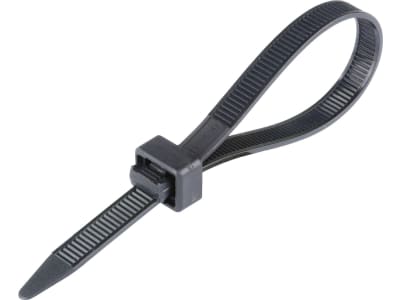 Herth + Buss Kabelbinder 203 x 7,6 mm, schwarz, 50 St., Verzahung  beidseitig, Wiederöffnung möglich, 50 266 514 günstig online kaufen