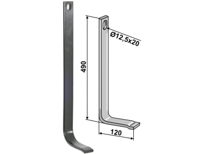 Industriehof® Stützfeder 490 x 10 x 40 mm, für universal, Spurlockerzinken mit Schar (Best. Nr. 10075575), 10.5012/2