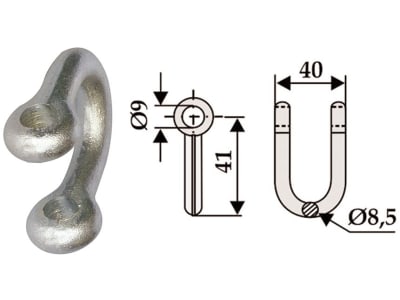 Industriehof® Schäkel gerade, Bohrung 9 mm, für Agritec, Stoll, 63-AGT-91 Industriehof® Schäkel gerade, Bohrung 9 mm, für Agritec, Stoll, 63-AGT-91