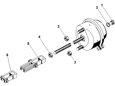 Wabco Beipackung rundloch für Bremszylinder, 423 000 534 2