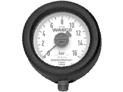 Wabco Manometer Ø 100 mm Betriebsdruck max. 10 bar geeicht, 453 004 005 0