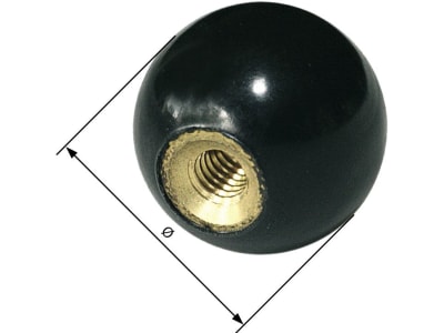 Kugelknopf, Innengewinde, DIN 319 Kugelknopf, Innengewinde, DIN 319