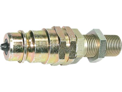Hydraulikstecker "UDK" unter Druck kuppelbar, Schottgewinde, schwer Hydraulikstecker "UDK" unter Druck kuppelbar, Schottgewinde, schwer
