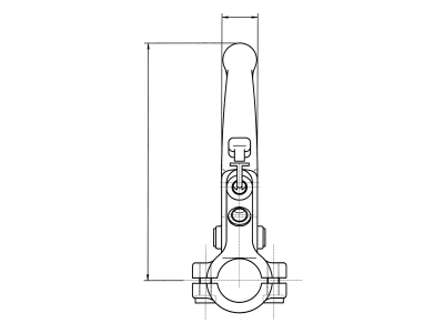 Betätigungshebel Magura, ohne Sperrklinke, 160 mm