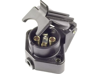 Herth + Buss Steckdose 4-polig, 6 – 24 V, Schraubanschluss, mit Schlussleuchtenabschaltung, Kunststoff, 51 305 134 Herth + Buss Steckdose 4-polig, 6 – 24 V, Schraubanschluss, mit Schlussleuchtenabschaltung, Kunststoff, 51 305 134