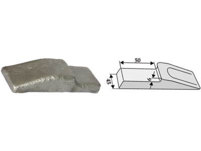 Industriehof® Baggerzahn, 145 x 45 mm, für Erdschaufel, zum Anschweißen, 18300-10 Industriehof® Baggerzahn, 145 x 45 mm, für Erdschaufel, zum Anschweißen, 18300-10