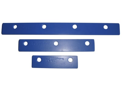 Schumacher Führungsplatte blau, 256 x 5 mm, Bohrungen 4