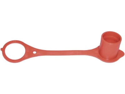 Staubschutz für Kupplungsstecker Standard, Kunststoff, rot, BG 2