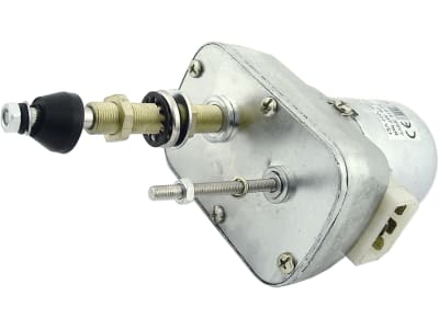 Scheibenwischermotor 12 V, Wischwinkel 115 °, 87 mm, Ø Welle 8 mm x M 6 für Mercedes MB-Trac 700 - 1000 feste Front- und Heckscheibe Scheibenwischermotor 12 V, Wischwinkel 115 °, 87 mm, Ø Welle 8 mm x M 6 für Mercedes MB-Trac 700 - 1000 feste Front- und Heckscheibe