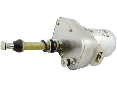 Scheibenwischermotor 12 V, Wischwinkel 95 °, 50 mm, Ø Welle 10 mm x M 8 für Schlüter, Eurotrac Scheibenwischermotor 12 V, Wischwinkel 95 °, 50 mm, Ø Welle 10 mm x M 8 für Schlüter, Eurotrac