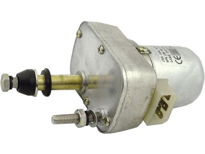 Scheibenwischermotor 12 V, Wischwinkel 105 °, 70 mm, Ø Welle 10 mm x M 8 für Deutz