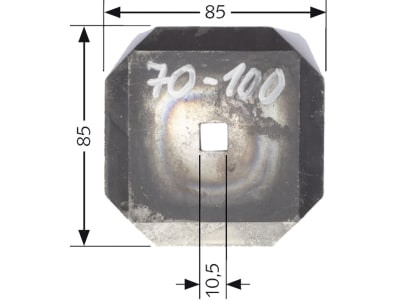 Industriehof® Schneidscheibe 85 x 85 x 4 mm für Strautmann, Seko, 70-100