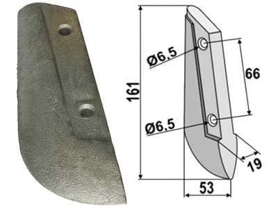 Industriehof® Säschar, 19 x 161 x 53 mm, 2-Loch für Saxonia, 99.SA-01