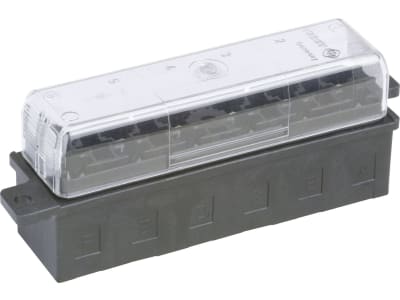 Herth + Buss Sicherungsdose 95 x 25 x 24 mm, 6-polig, mit Flachsteckanschluss für Flachstecksicherungen "Standard", 50 300 647 Herth + Buss Sicherungsdose 95 x 25 x 24 mm, 6-polig, mit Flachsteckanschluss für Flachstecksicherungen "Standard", 50 300 647