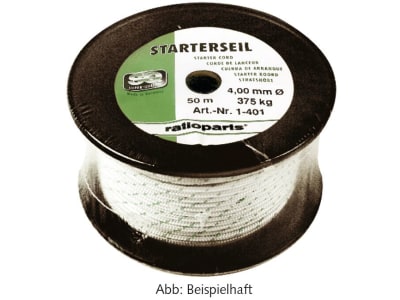 Starterseil Spule, durchgehend geflochten Starterseil Spule, durchgehend geflochten