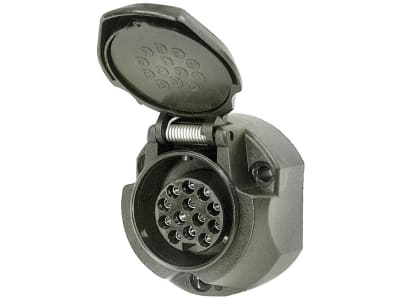 Herth + Buss Steckdose 13-polig, 12 V, Schraubanschluss, mit Nebelschlussleuchtenabschaltung, Kunststoff, 51 305 138 Herth + Buss Steckdose 13-polig, 12 V, Schraubanschluss, mit Nebelschlussleuchtenabschaltung, Kunststoff, 51 305 138