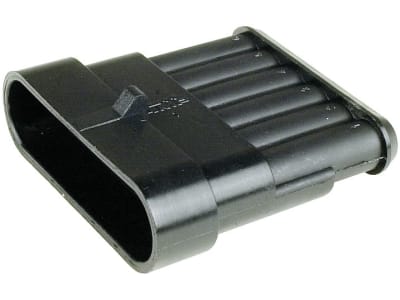 Herth + Buss Steckgehäuse "AMP Tyco Superseal", 6-polig, TE Connectivity, Flachstecker, 50 290 840 Herth + Buss Steckgehäuse "AMP Tyco Superseal", 6-polig, TE Connectivity, Flachstecker, 50 290 840
