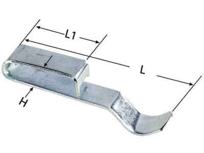 Herth + Buss Klemmschelle 60 x 7,5 mm, L1 28 mm, DIN 17222, 50 266 234