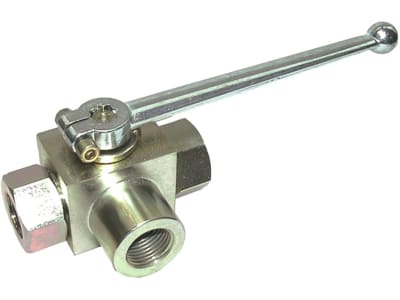 Dreiwegehahn R 1/8" IG, mit L-Bohrung Dreiwegehahn R 1/8" IG, mit L-Bohrung