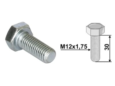 Industriehof® Sechskantschraube M 12 x 1,75 x 30 - 10.9 ohne Sicherungsmutter für Perfect, 63-PER-93 Industriehof® Sechskantschraube M 12 x 1,75 x 30 - 10.9 ohne Sicherungsmutter für Perfect, 63-PER-93
