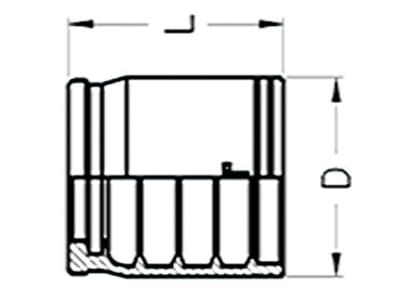 Fassung für Hochdruckschlauch 2 SN, 2 SN-HT/SPC 2, 2 SB, Jetclean 2 SN