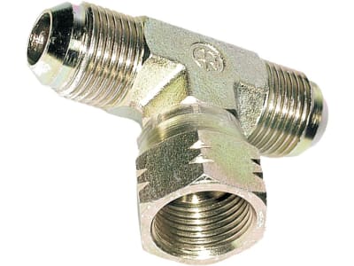 T-Verschraubung "EVT-J", zöllig, UNF-UN, einstellbar, Aussenkung/Außenkonus 74° T-Verschraubung "EVT-J", zöllig, UNF-UN, einstellbar, Aussenkung/Außenkonus 74°