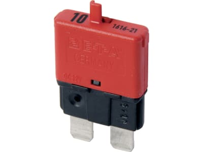 Herth + Buss Sicherungsautomat 10 A/32 V rot, B x H x T: 20 x 34,9 x 6 mm, 50 295 902